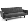 Divano letto moderno 192xH78 3 posti design antracite Comfort