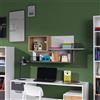 Mensola pensile cameretta ragazzi 120xH50 rovere antracite bianco Ala