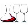 Rcr Set Aria 3 Pezzi Decanter e due calici