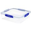 Sistema Contenitore klip it plus in polipropilene trasparente con tappo blu, forma quadrata, ermetico e a tenuta stagna, lt 3,5