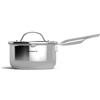 PENSOFAL New Era - Casseruola ad un manico con coperchio in vetro bollilatte