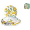 H&H Servizio tavola 18 pezzi claire in porcellana decorata coupe