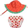 Zoocchini Set Costumino Contenitivo + Cappellino Zoocchini Fragola Delight 12-24 M