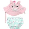 Zoocchini Set Costumino Contenitivo + Cappellino Zoocchini Unicorno 3 - 6 m