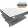 ZZ DON DESCANSO Confezione viscoelastico 135 x 190 cm Multistrato + Base Rivestita in Acciaio, Imbottita, Altezza Materasso: ±26 cm, 135x190 cm