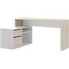 DEKIT GRUPO RIMOBEL HOMEKIT Tavolo da scrivania, da ufficio, reversibile, legno, natura, 139 x 92 x 75 cm