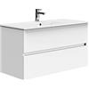 Baikal TRIX, Legno Melamina, Bianco, 90 cm