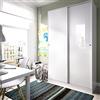 DEKIT GRUPO RIMOBEL HOMEKIT Armadio 2 ante scorrevoli, bianco lucido, 120 x 204 x 50 cm