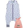 molis & co Molis&co - Sacco e Nanna con Piedini - Sacco Nanna Estivi - Ultra-Fresco e Leggero - 100% Cotone (Oeko-Tex 100) - Cherries (3-6 Mesi)