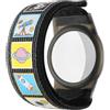 Generico Bracciale per Airtag, custodia in nylon + TPU impermeabile da polso, fascia orologio regolabile GPS per bambini, supporto tracker di design a copertura totale (Spazio)