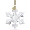 Swarovski Annual Edition 2022 Decorazione, con Fiocco di Neve in CristalliSwarovski , Metallo e Nastro Lamé, Bianco