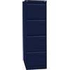 Bisley LIGHT Light-Armadietto sospeso, a 1 Pezzo, Formato DIN A4, 4 cassetti, Acciaio, 639 Blu Oxford, 62.2 x 41.3 x 132.1 cm