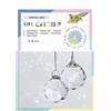 folia 23839 - Acchiappasole Crystal Duo, 2 acchiappasole in Vetro incl. 8 m di Filo Metallico in Oro, Cristalli Ø 3 cm da Appendere