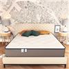 Baldiflex Materasso Memory trapuntato, Piazza e mezza 120x190 cm, Parigi, Altezza 26 cm, Parigi, Ortopedico e Ergonomico, 100% Made in Italy
