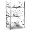 wi.sy Spazi Intelligenti Wisy Scaffale Metallo Garage 90x50x40 cm, Scaffale Salvaspazio in Filo Metallico, Scaffali in Metallo Leggero e Robusto con Sistema di Aggancio Brevettato Made in Italy