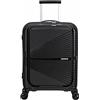 American Tourister Airconic - Trolley per cabina a 4 ruote, con tasca frontale, 55 cm, colore: Nero onice, Nero