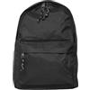 Ciabalù Zaino Scuola Media, Elementare, Superiore Unisex in Tessuto 32x42x15 cm 2 Scomparti e Spallacci Imbottiti Regolabili Multiuso Viaggio, Pc, Scuola, Lavoro, Sport (Nero)