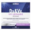 Dx&Vx Vie Urinarie Donne, Integratore per la Funzionalità delle Vie Urinarie, con Fermenti Lattici Vivi, Mirtillo Rosso, Uva Ursina e Acido Folico, Made in Italy, 28 Bustine