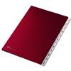 FRASCHINI Classificatore numerico 1-12 - 24x34 cm - rosso - Fraschini (unità vendita 1 pz.)