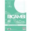 PIGNA Ricambi forati Quaxima - A4 - 1 rigo c-margine - 80 gr - Pigna - conf. 40 pezzi (unità vendita 1 pz.)