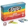 LEONE DELL'ERA Fermagli metallizzati - n. 2 - 2,6 cm - colori assortiti - Leone - conf. 100 pezzi (unità vendita 10 pz.)