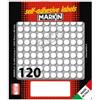 MARKIN Etichette adesive tonde - in carta - permanenti - diametro 10 mm - 120 et-fg - 10 fogli - bianco - Markin (unità vendita 1 pz.)