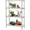 SERENA GROUP Kit scaffale Archimede Outdoor - 4 ripiani - 36 x 90 x 137 cm - acciaio zincato - cromato - Serena Group (unità vendita 1 pz.)