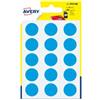 AVERY Etichette adesive tonde PSA - in carta - permanenti - diametro 19 mm - 15 et-fg - 6 fogli - blu - Avery (unità vendita 1 pz.)
