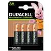 DURACELL Pila stilo AA - 1,2V - Precharged - ricaricabili - Duracell - blister 4 pezzi (unità vendita 1 pz.)