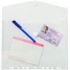 EXACOMPTA Busta forata con chiusura in velcro - PPL - 24 x 32 cm - trasparente - Exacompta (unità vendita 5 pz.)