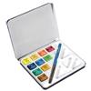 DALER ROWNEY Acquerelli Aquafine - colori assortiti - Daler Rowney - scatola metallo 10 acquerelli + pennello + tavolozza (unità vendita 1 pz.)