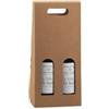 SCOTTON Scatola bottiglie Onda avana - 2 bottiglie - 18 x 9 x 38,5cm - Scotton (unità vendita 5 pz.)