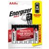 Energizer Pila ministilo AAA - 1,5V - Max alcalina - Energizer - blister 6 pezzi (unità vendita 1 pz.)