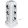 Verbatim - torre di alimentazione - multi-spina EUPT-01 con 2 x USB-C - 2 x USB-A (unità vendita 1 pz.)
