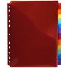 EXACOMPTA Divisori neutri a 12 tacche - PP - A4 maxi - con portaetichetta - colori assortiti - Exacompta (unità vendita 10 pz.)