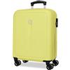 ROLL ROAD Cambogia - Valigia da cabina gialla, 40 x 55 x 20 cm, rigida 2,9 kg, chiusura a combinazione laterale, in ABS, 2,9 kg, 37 l, estensibile, bagaglio a mano, giallo, Taglia unica, Valigia