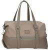 Pepe Jeans Christine Borsa da viaggio Beige 40 x 25 x 20 cm Poliestere con dettagli in pelle sintetica 20 L by Joumma Bags, Beige, Taglia unica, Borsa da viaggio
