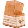 Cassary Ceppo per coltelli da cucina universale 15 pezzi. Porta coltelli da cucina realizzato in legno massiccio. Supporto per i coltelli robusto ed elegante. Portacoltelli da cuccina (Quercia)