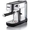 Ariete 1380, Macchina da Caffè in Metallo, Compatibile con Caffè in Polvere e Cialde ESE, 15 Bar Massime, Filtro 1 o 2 Tazze, Lancia per Cappuccino, 1300W, Silver