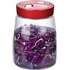 Demeuble Pickling Kimchi - Barattolo in vetro con apertura larga, 1,4 l, con chiusura ad aria e valvola di rilascio dell'aria