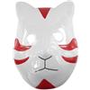 Generic Kraja Ninja Maschera Anbu rosso leggera per la testa, Konoha con stemma Naru Anbu Rosso, piastra frontale Cosplay acessorio (Anbu Rosso)