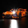 GEAMENT Set di Luci LED Compatibile Con LEGO Lamborghini Huracán Tecnica Arancione (Orange) - Kit Di Illuminazione per Technic 42196 (Modello di mattoncini non incluso)