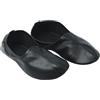 Akdam Pantofole unisex in vera pelle - comode pantofole Babouches per la casa, Nero , 45 EU