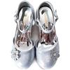 ELSA & ANNA Scarpe da Principessa per Ragazze - Scarpe con Tacco 3cm - Scarpe per Costumi Elsa Glitterate per Feste e Compleanni - Tacchi Alti per Bambini SHOES2 (Silver, Numeric_33)