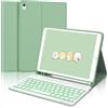 FOGARI Custodia con Retroilluminato Tastiera Italiana per iPad 9a/8a/7a Generazione 10.2, Tastiera Portatile Bluetooth Magnetica Staccabile, Con slot per Apple Pencil, Compatibile con iPad 10.2 2021, Verde