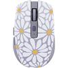 T'nB - Mouse Senza Fili, Bluetooth e USB-A a Doppia Modalità, Ricaricabile ad Alta Autonomia, Silenzioso, Precisione di 1600 DPI, 6 Pulsanti, Compatibile con Windows, Linus e MacOs - Modello Floreale
