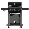 Weber Spirit E-330 GBS Classic Barbecue a gas, 3 fuochi, fornello laterale e bruciatore Sear Zone, piano di cottura 60 x 46 cm, termometro sul coperchio, 4 ruote, nero (1500138)