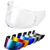 PSLER Visiera per Casco per LS2 Outer FF320 Rapid FF353 Assault FF328 Stream FF800,Visiera Colorata Accessori per Casco da Moto Ricambio(Trasparente)