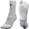 PODOKS H5 - Calze running compressione uomo e donna - Calzini biomeccanici con cuscinetti protettivi - Calzini fascite plantare - (IT, Testo, XL, Regular, Tall, Bianco)