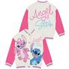 Disney Stitch Giacca Bambina | Maglia Bambina | Giubbotto Primaverile Ragazza Stitch E Angel | Rosa 5-6 Anni